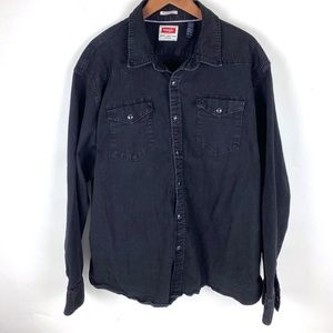 Wrangler Men’s Jean Jacket 3XL Black‎ Flex For Comfort